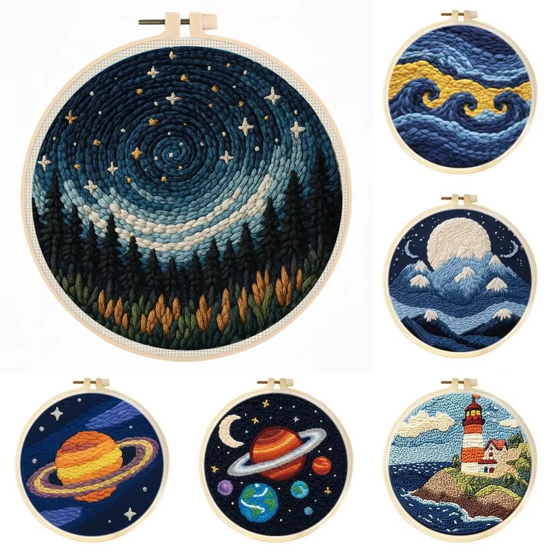Embroidery Converter - Punch Needle Kits Sea Lighthouse for