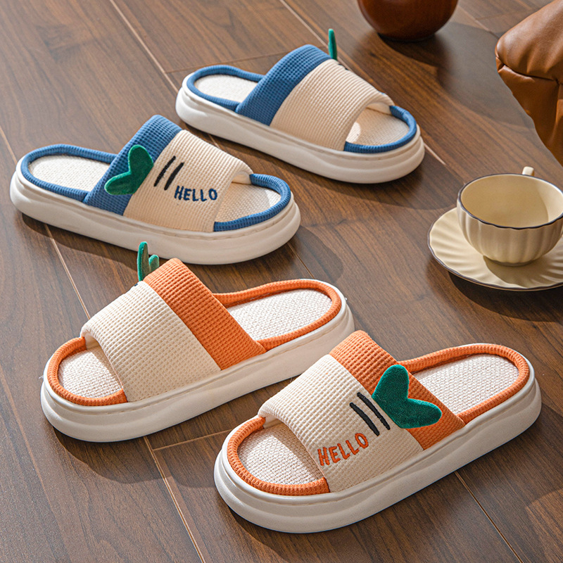 Embroidery Flat Shoes - New Style Linen Slippers for Women