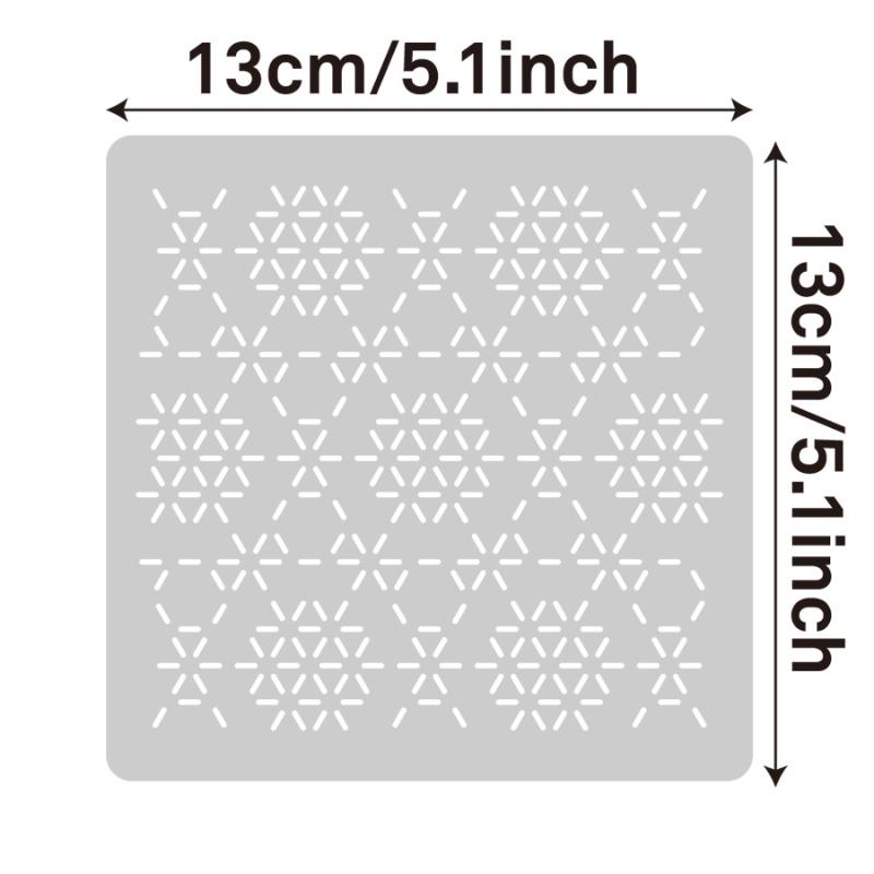 Embroidery Underlay - Embroidery Stencil Template Set Sashiko Reusable