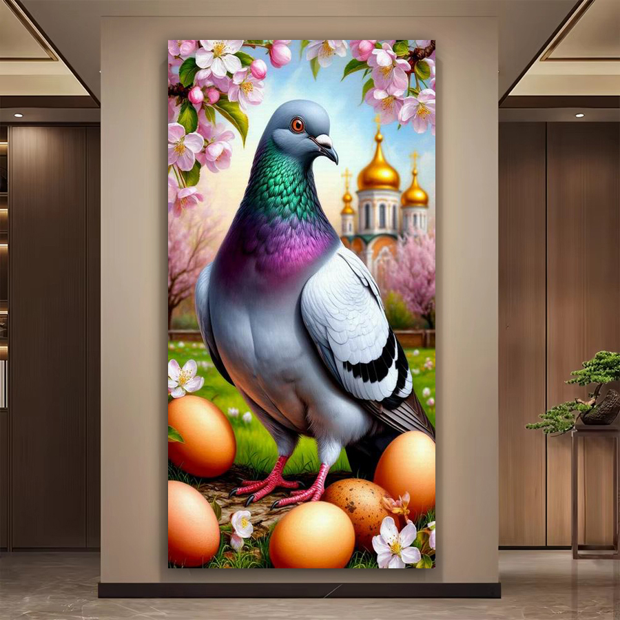 Castle Pigeon Egg Large Size D - Embroidery Egg review and price