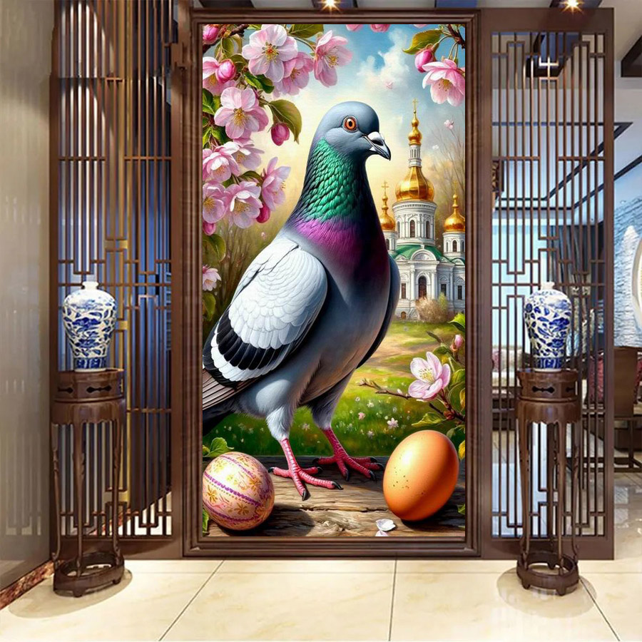 Castle Pigeon Egg Large Size D - Embroidery Egg review and price
