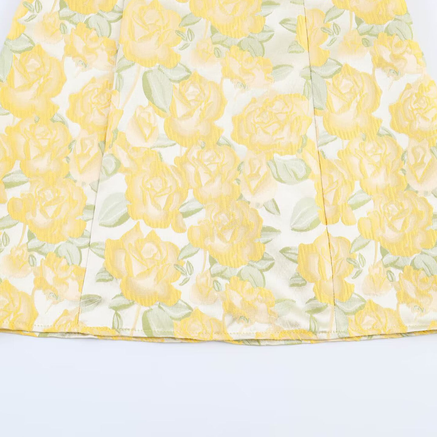 Yellow Floral Embroidery Summe - Embroidery Yellow Dress review and price