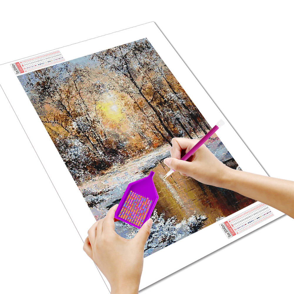 HUACAN Diamond Painting Winter - Embroidery Xmas review and price