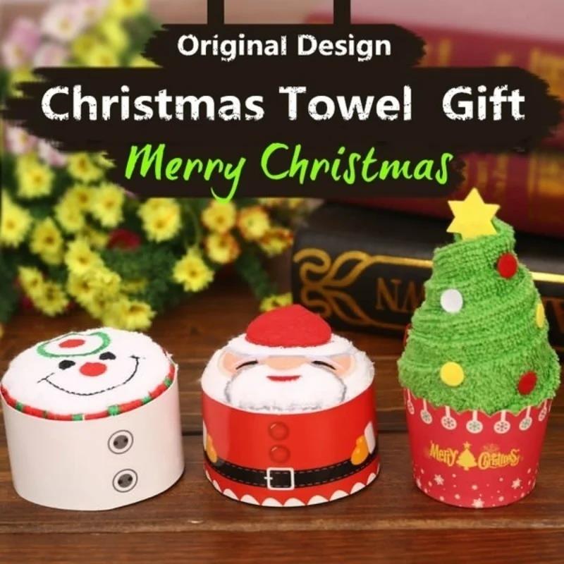 Christmas Towels 30*30cm Cute  - Embroidery Xmas review and price