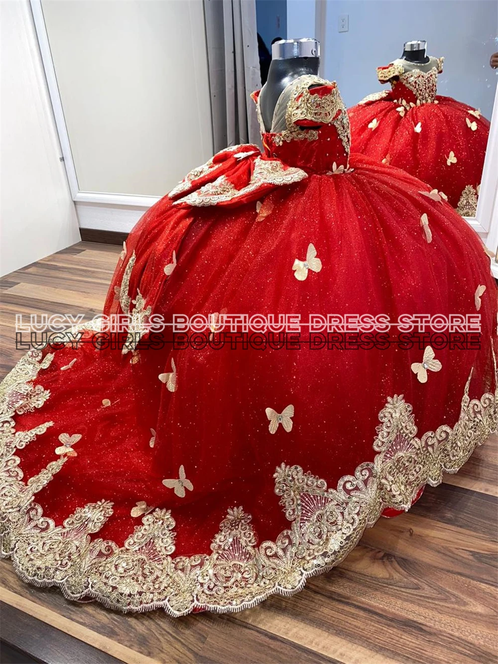 Quality Butterfly Applique Lov - Embroidery Yellow Dress review and price