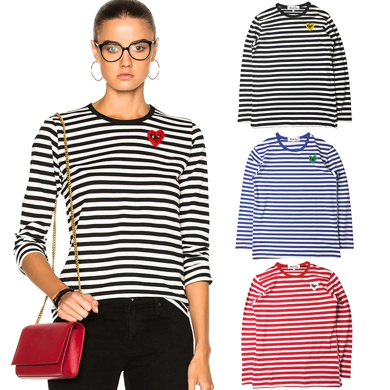 Break Egg Women Striped T-Shir - Embroidery Egg review and price
