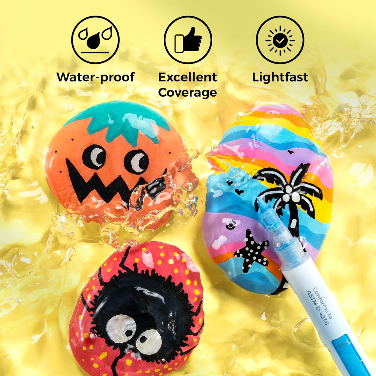 Ohuhu Acrylic Paint Markers 48 - Embroidery Egg review and price