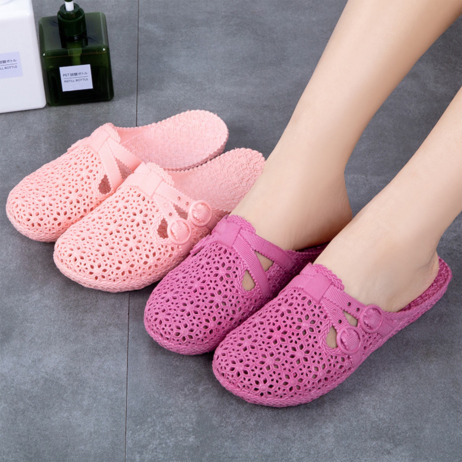 Wrap-Toe Breathable Slippers S - Embroidery Flat Shoes review and price