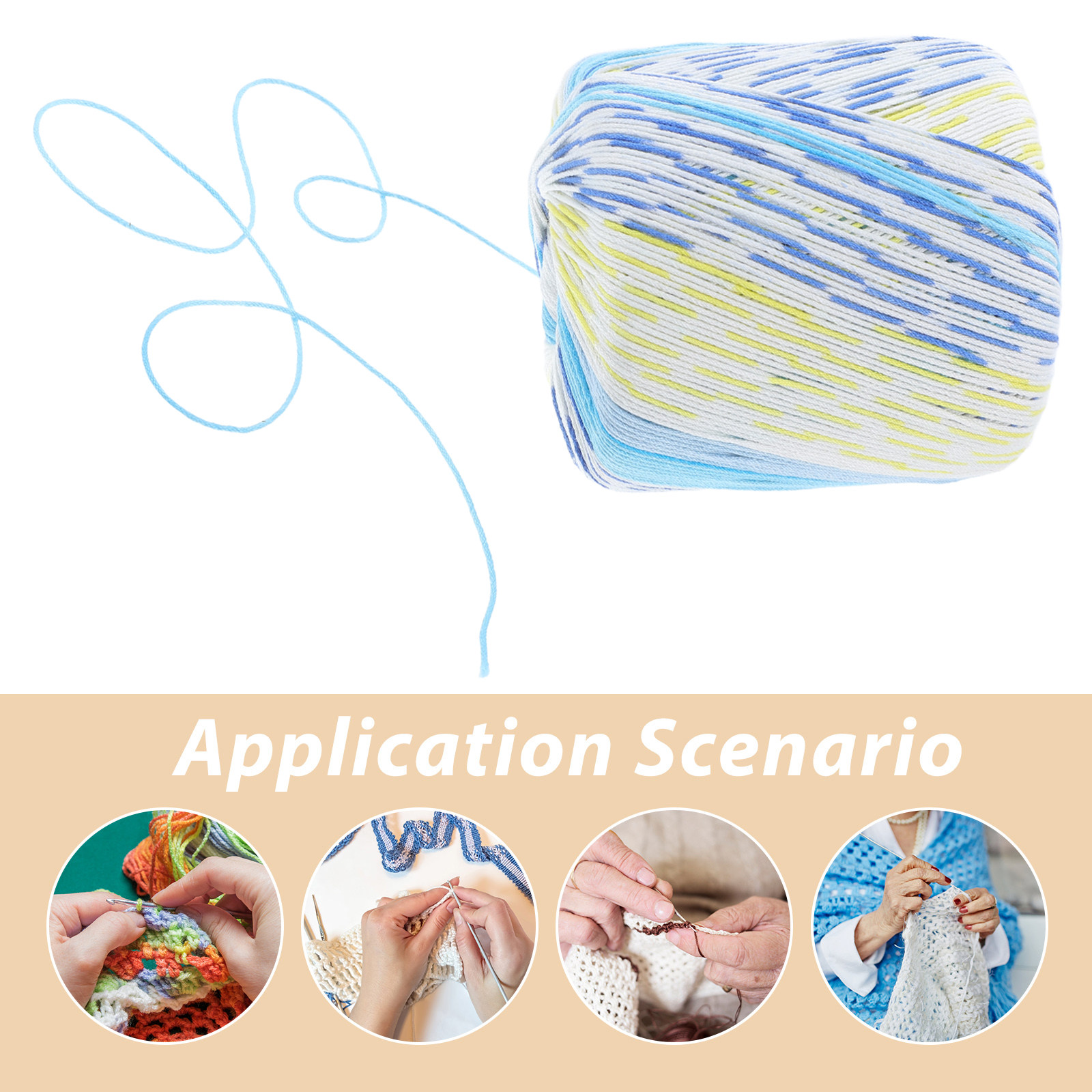 Soft Cotton Crochet Yarn 1 Rol - Embroidery Yarn review and price