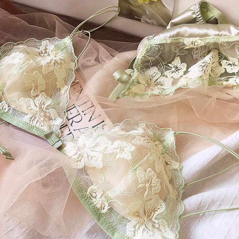 French Niche Lingerie Set Embr - Embroidery In Australia review and price
