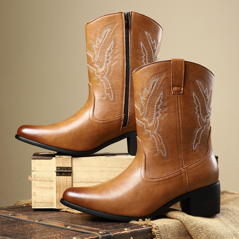 2026 Men Classic Retro Western - Embroidery Fabric review and price