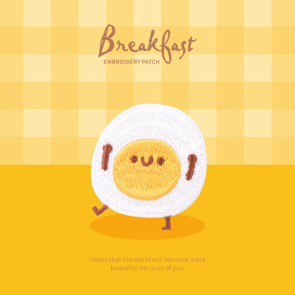 1 Piece Cute Breakfast Patch,  - Embroidery Egg review and price