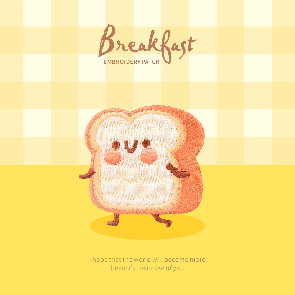 1 Piece Cute Breakfast Patch,  - Embroidery Egg review and price