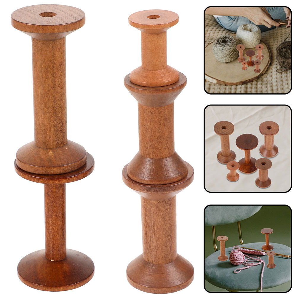 7Pcs Wooden Thread Spools Vint - Embroidery Yarn review and price