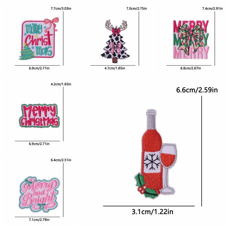 10PCS Christmas/Letter Embroid - Embroidery Xmas review and price