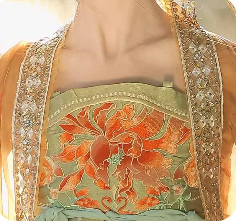Women's Traditional Chinese Ha - Embroidery Yellow Dress review and price