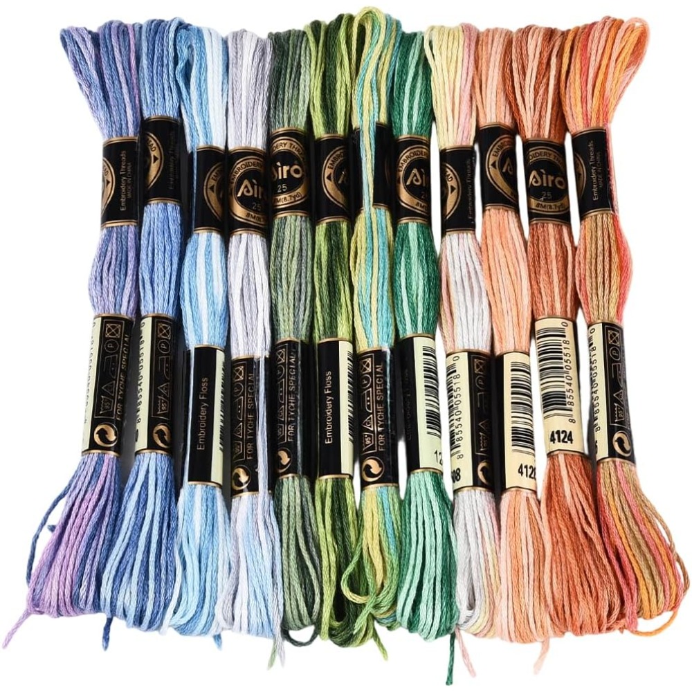 12 Skeins 105 Yards Cross Stit - Embroidery Computer review and price