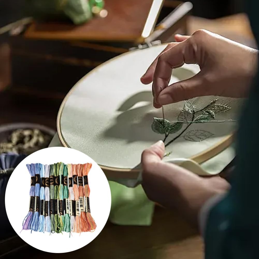 12 Skeins 105 Yards Cross Stit - Embroidery Computer review and price