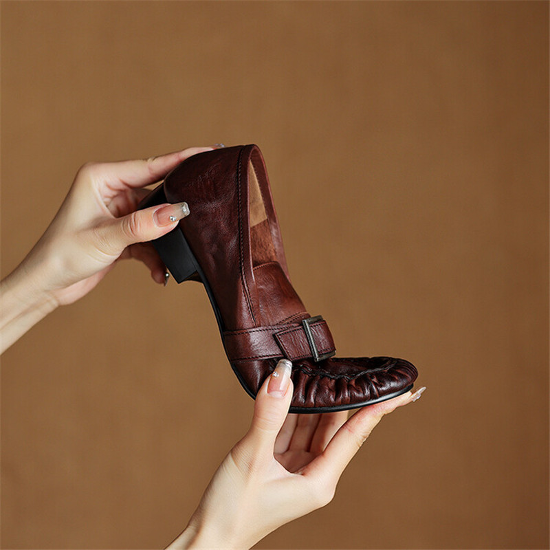 New Autumn Genuine Leather Wom - Embroidery Flat Shoes review and price