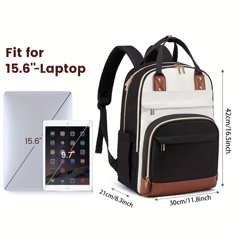 Women Two Tone Laptop Backpack - Embroidery Computer review and price