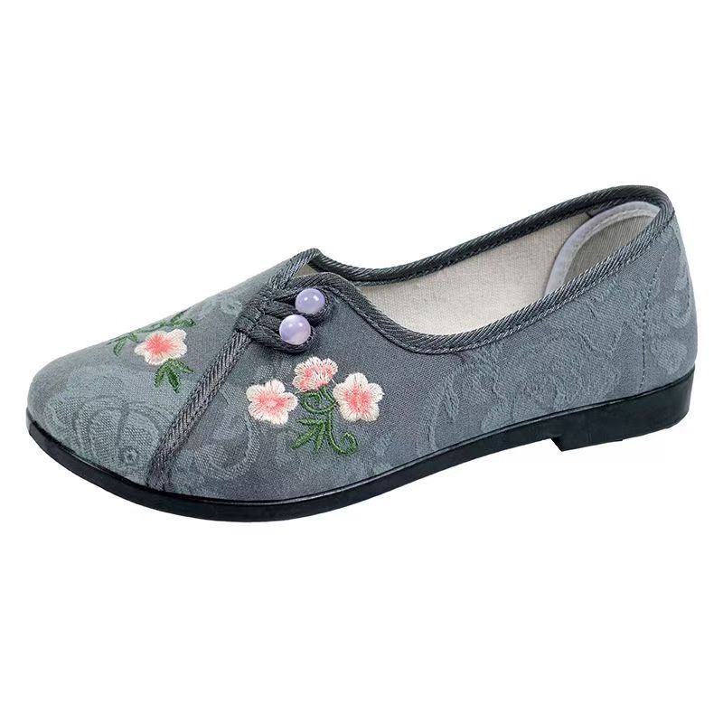 Chinese Style Women Flat sole  - Embroidery Fabric review and price