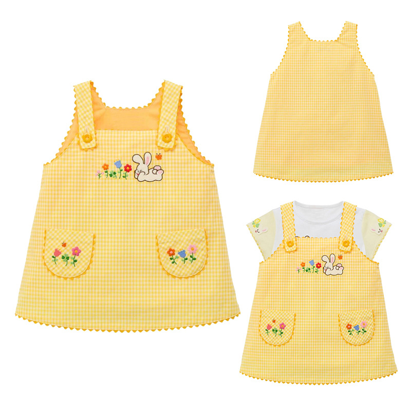 3-6Y Cotton Yellow Cotton Cute - Embroidery Yellow Dress review and price
