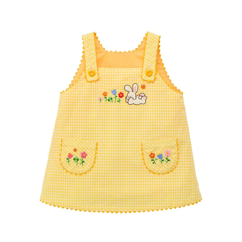 3-6Y Cotton Yellow Cotton Cute - Embroidery Yellow Dress review and price