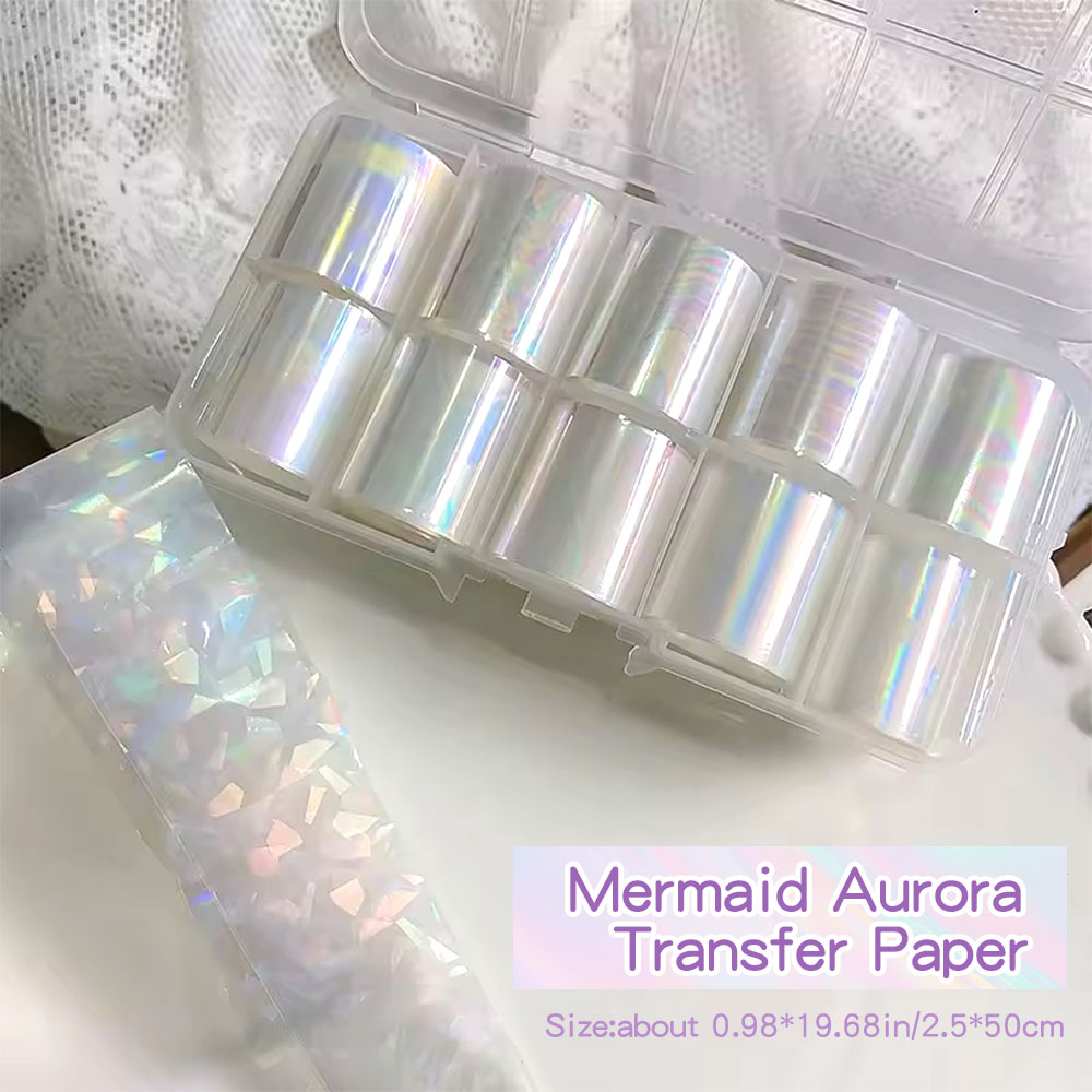 10 Rolls Iridescent Mermaid Au - Transfer Paper Carbon review and price