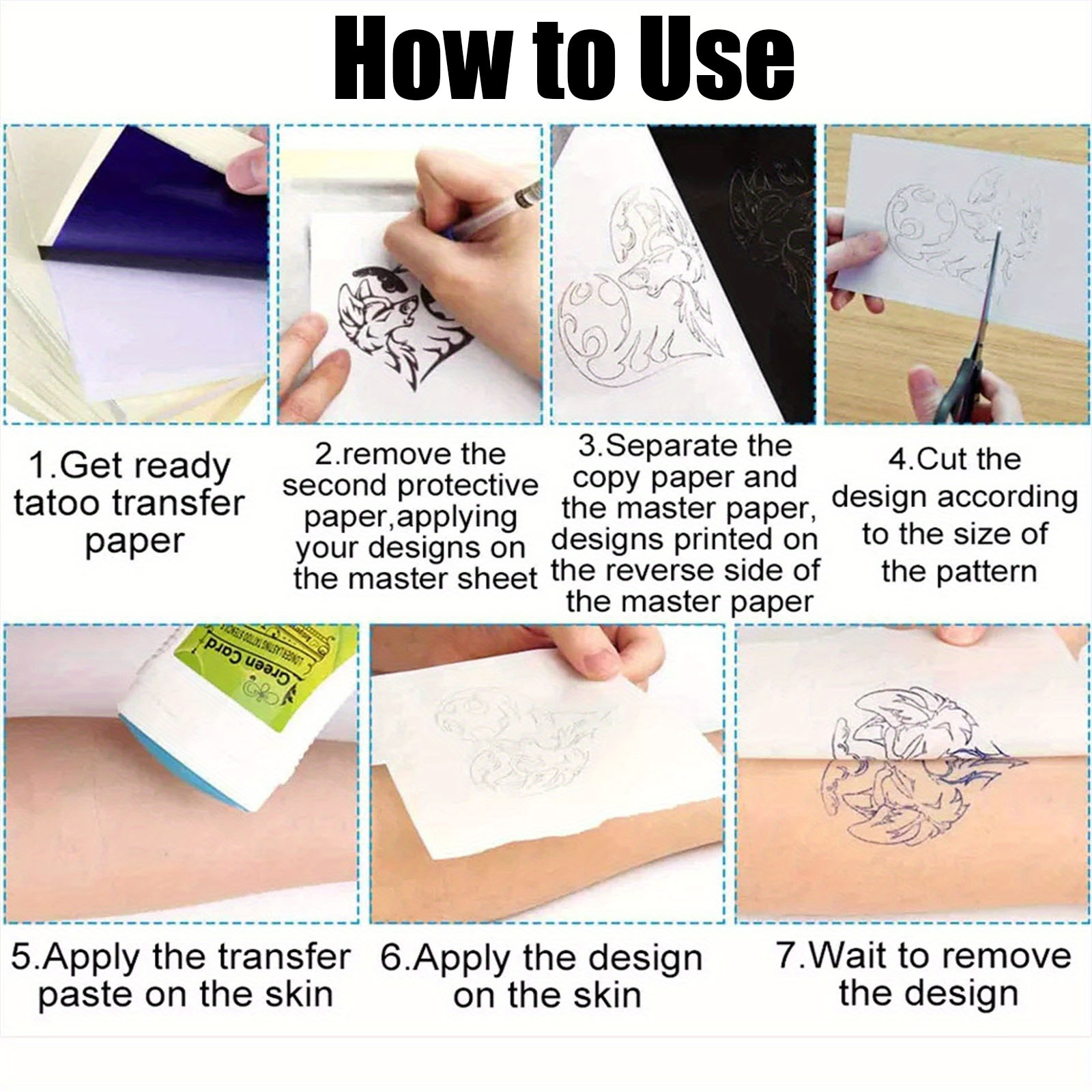 100PCS Professional Tattoo Tra - Transfer Paper Carbon review and price