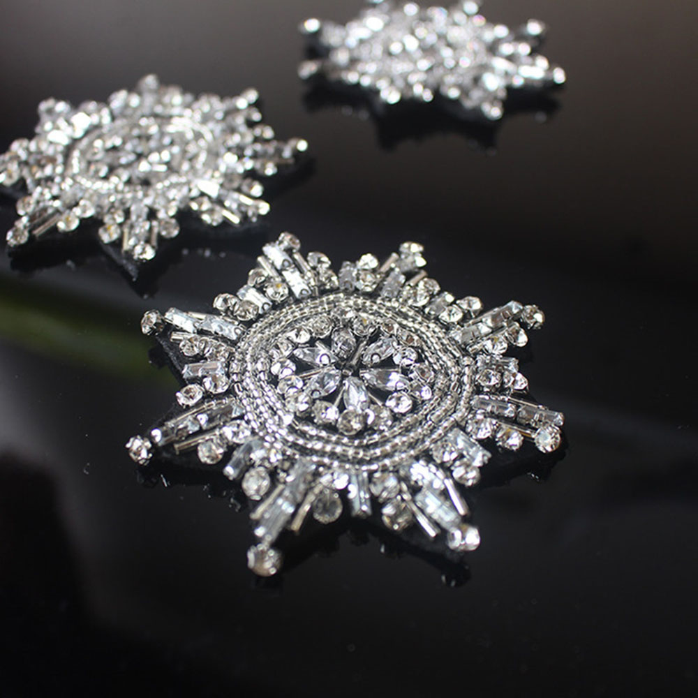3pcs/lot Star Badge Beaded Pat - Embroidery Xmas review and price